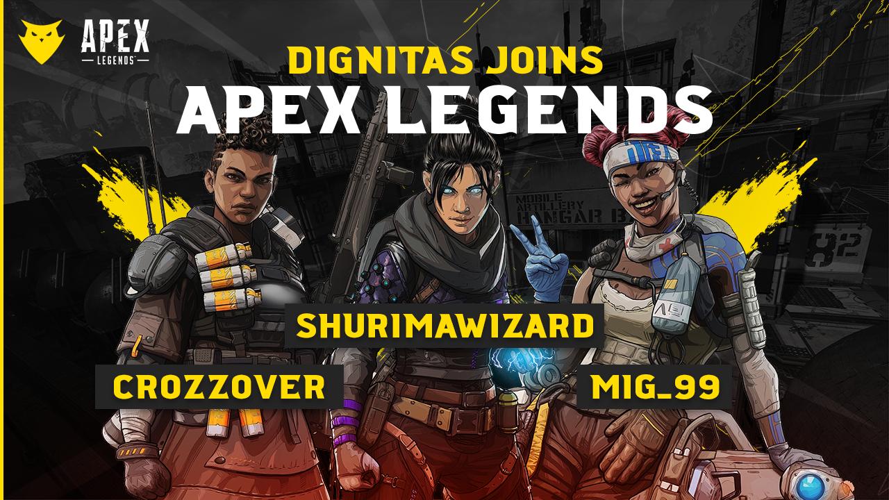 Dignitas afslører deres Apex Legends-team